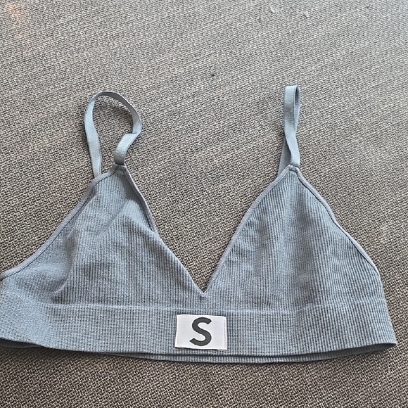 Gray Ribbed Bralette - Picture 1 of 1